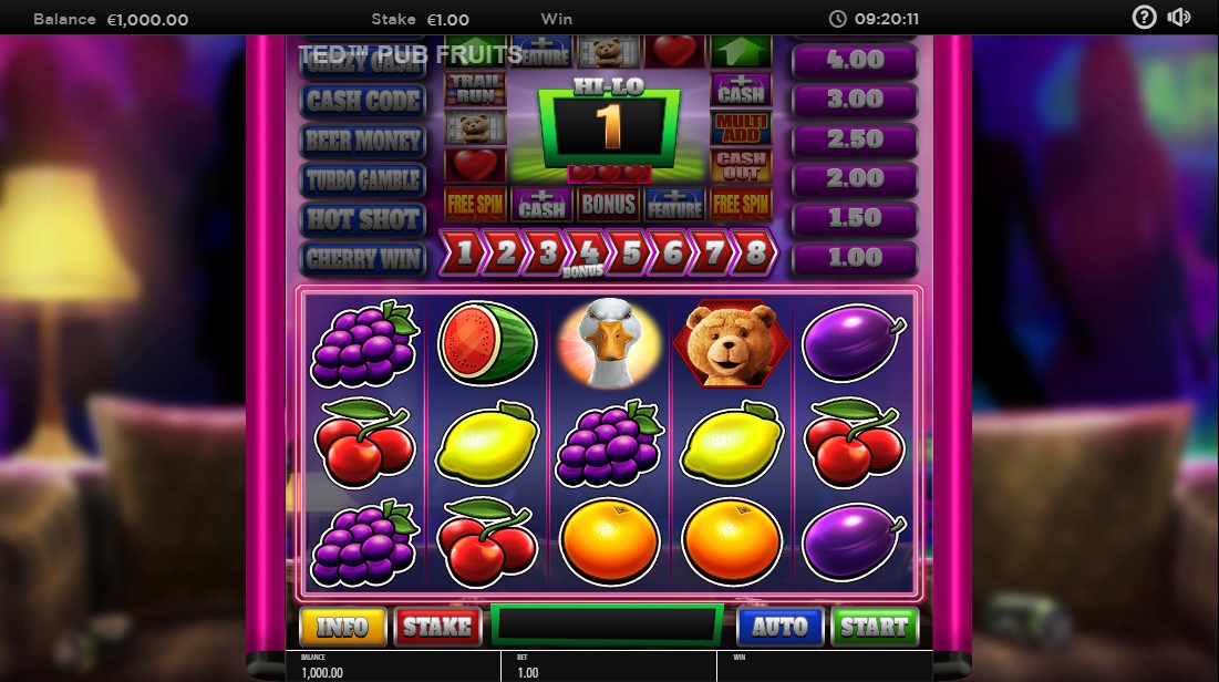 Кинематографичный игровой автомат «Ted Pub Fruit Series» на сайте клуба (APLAY)AZARTPLAY